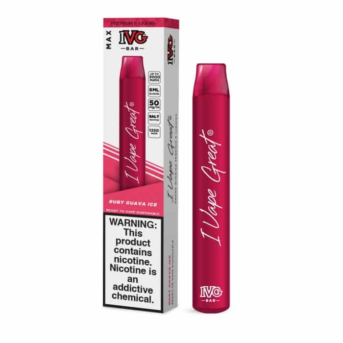 IVG MAX BAR 2500 PUFF 5% RUBY GUAVA ICE