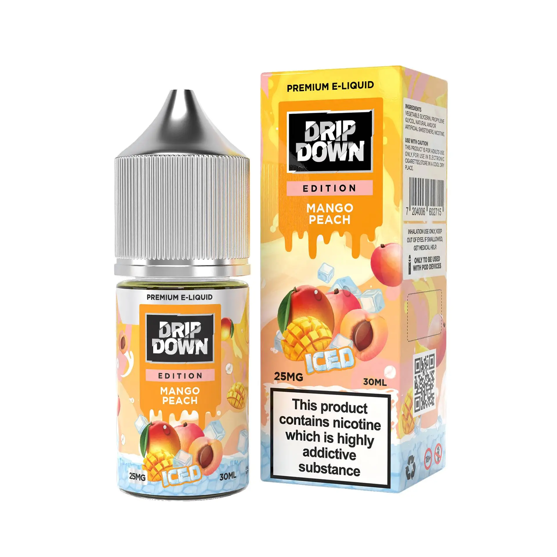 DRIP DOWN EDITION Mango Peach ICED 25/50MG | Vape Streets