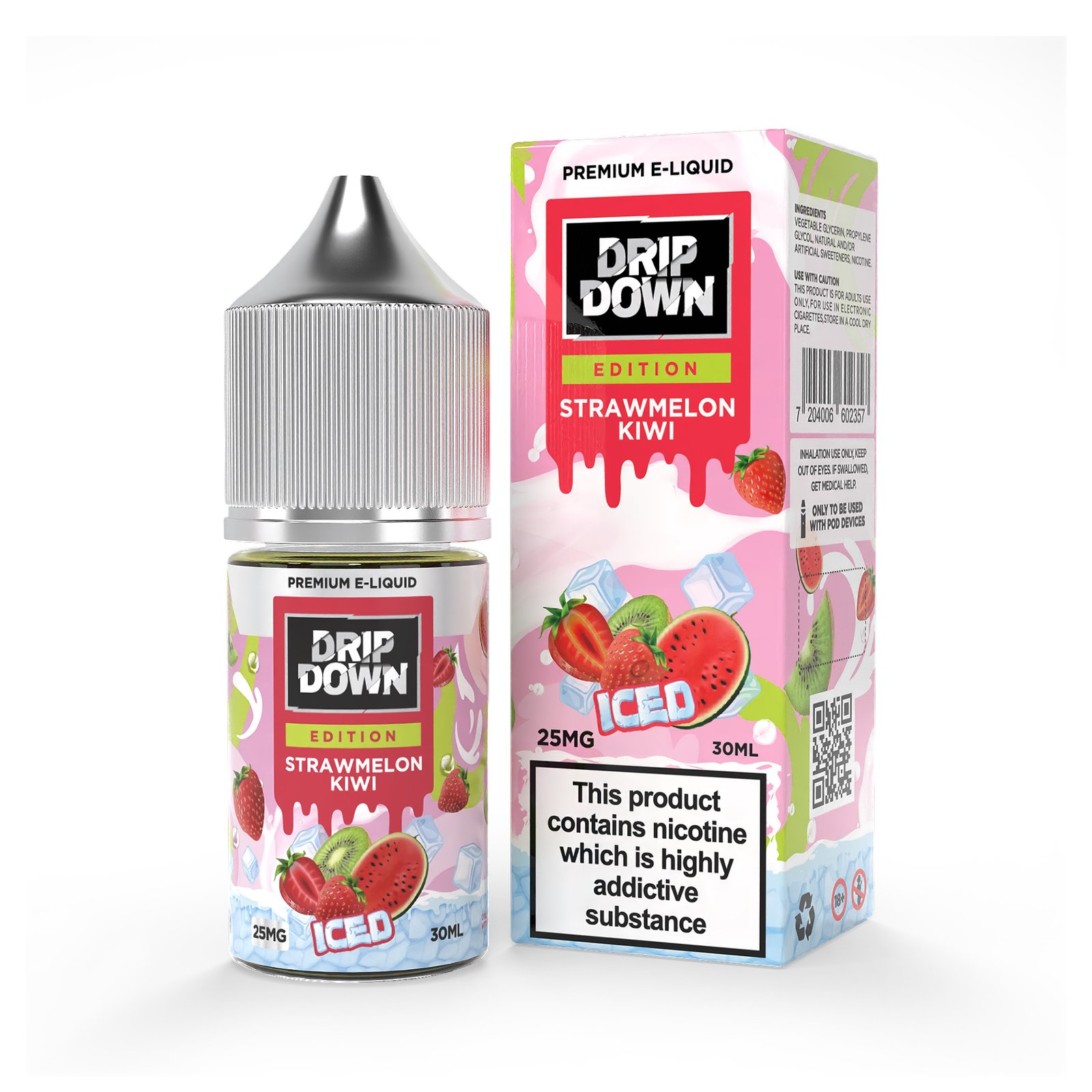 DRIP DOWN EDITION Straw Melon Kiwi ICED 25/50 MG | Vape Streets