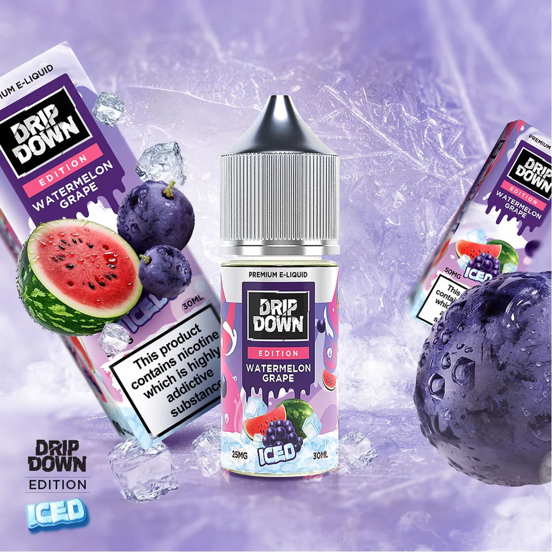 This is an image of drip-down-watermelon-grape-Iced