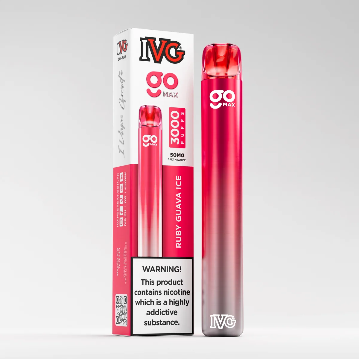 vapestreets-product-27571 IVG GO 3000 PUFFS Ruby Guava Ice - buy online in Pakistan | Vape Streets