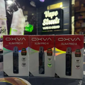 OXVA XLIM PRO 4 pod kit boxes at Vape Streets